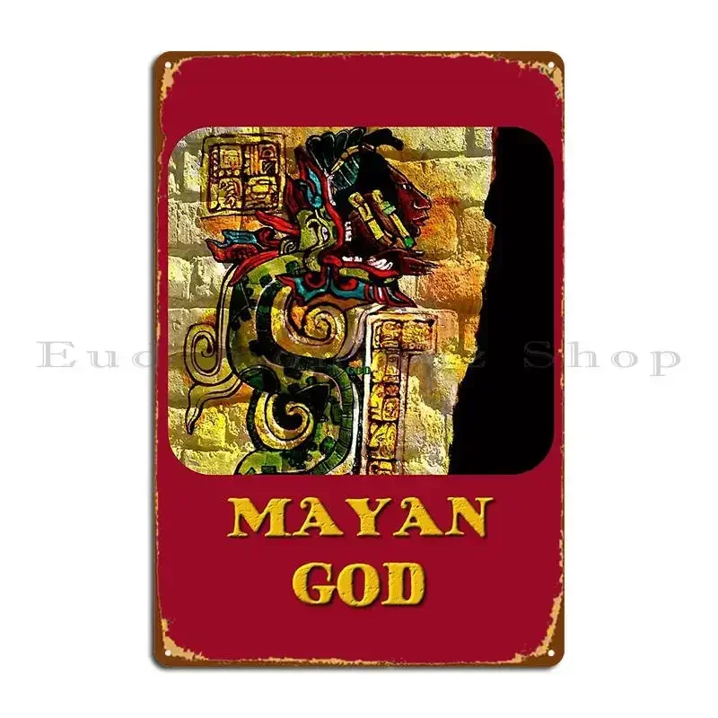 Unique Mayan Designs Kukulkan Mayan God Metal Plaque Create Customized Painting Wall Mural Create Tin Sign Poster