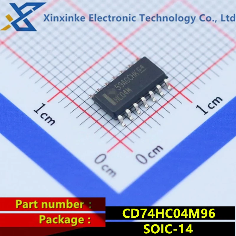 CD74HC04M96 SOIC-14 CD74HC04M Silk-screen:HC04M Converter HS CMOS Logic Hex High speed CMOS logic six channel inverter Brand new