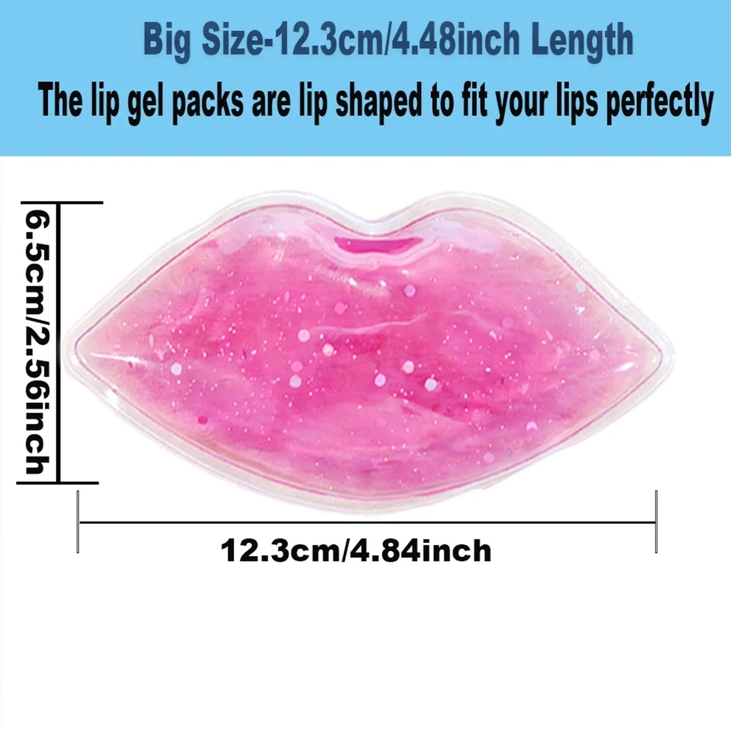 حزمة ثلج الشفاه والعين للإصابات حزمة ثلج جل ضغط بارد ساخن تقليل الألم تورم الهالات السوداء وسادة العناية بالشفاه المضادة للشيخوخة هدية #5