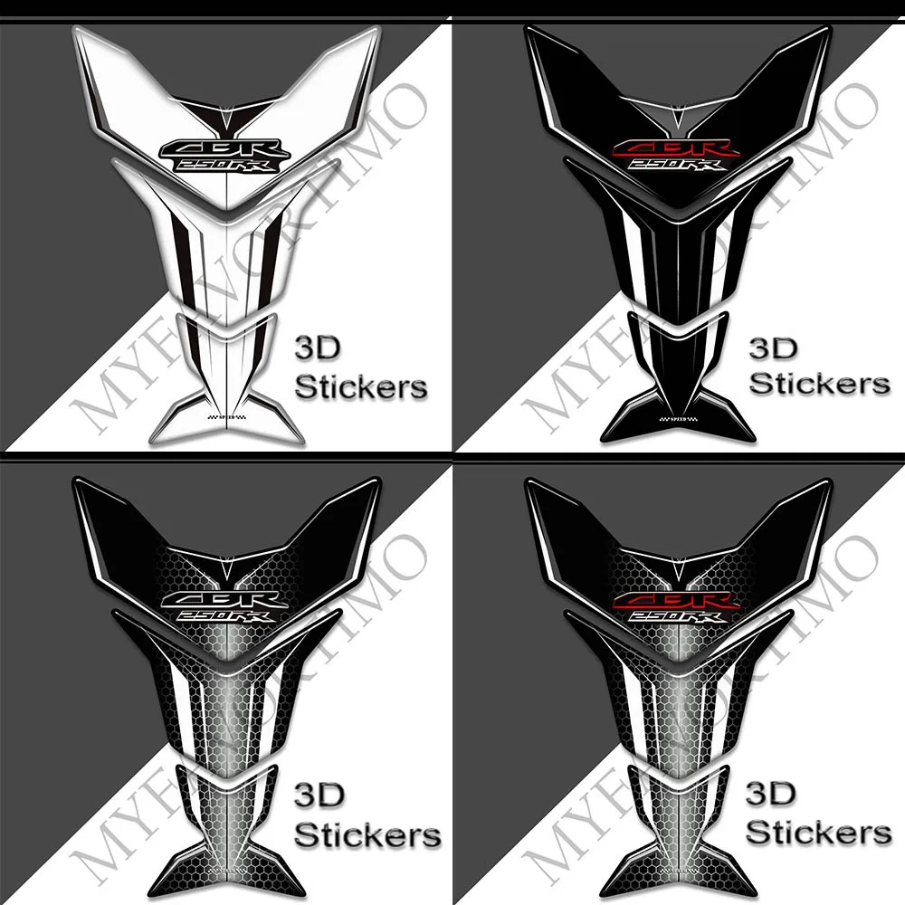 

For Honda CBR 250 RR 250RR CBR250RR HRC Stickers Decals Fuel Oil Kit Knee Fish Bone Tank Pad Protection Fireblade Fairing Fender