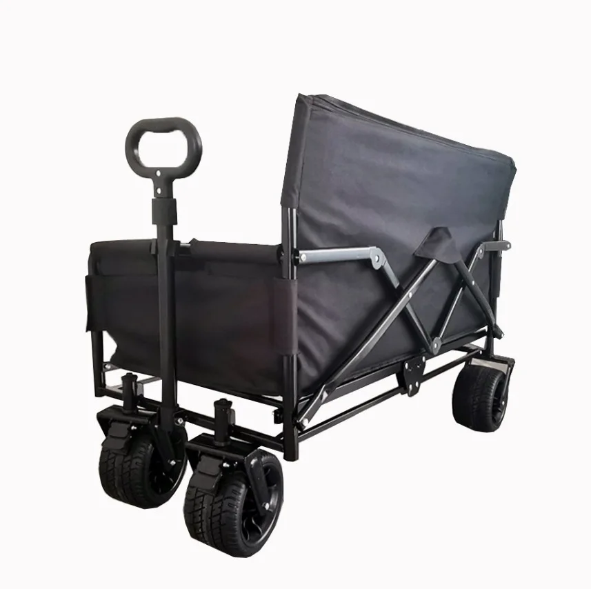 Outdoor sofa cart, folding camping cart, foldable outdoor hand pushed picnic cart, camping trailer rod