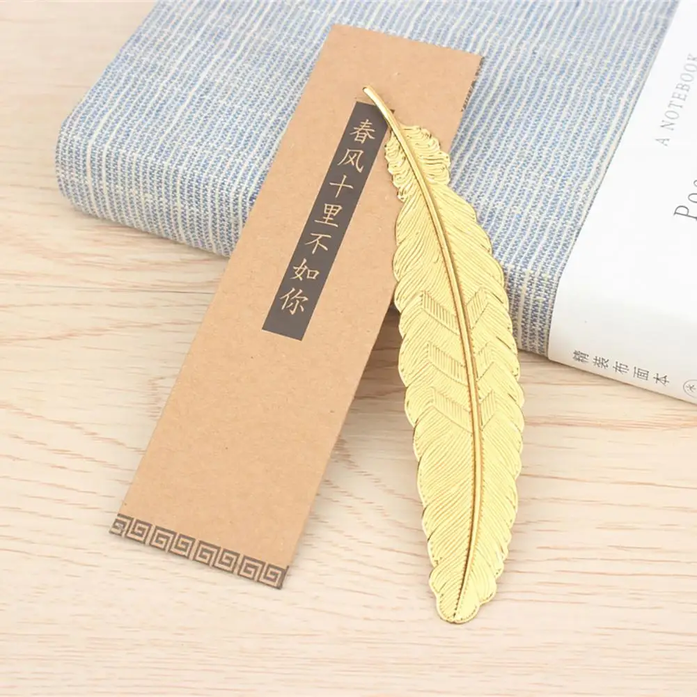 Металлическая гальванизированная Закладка-листья в форме птицы в китайском стиле