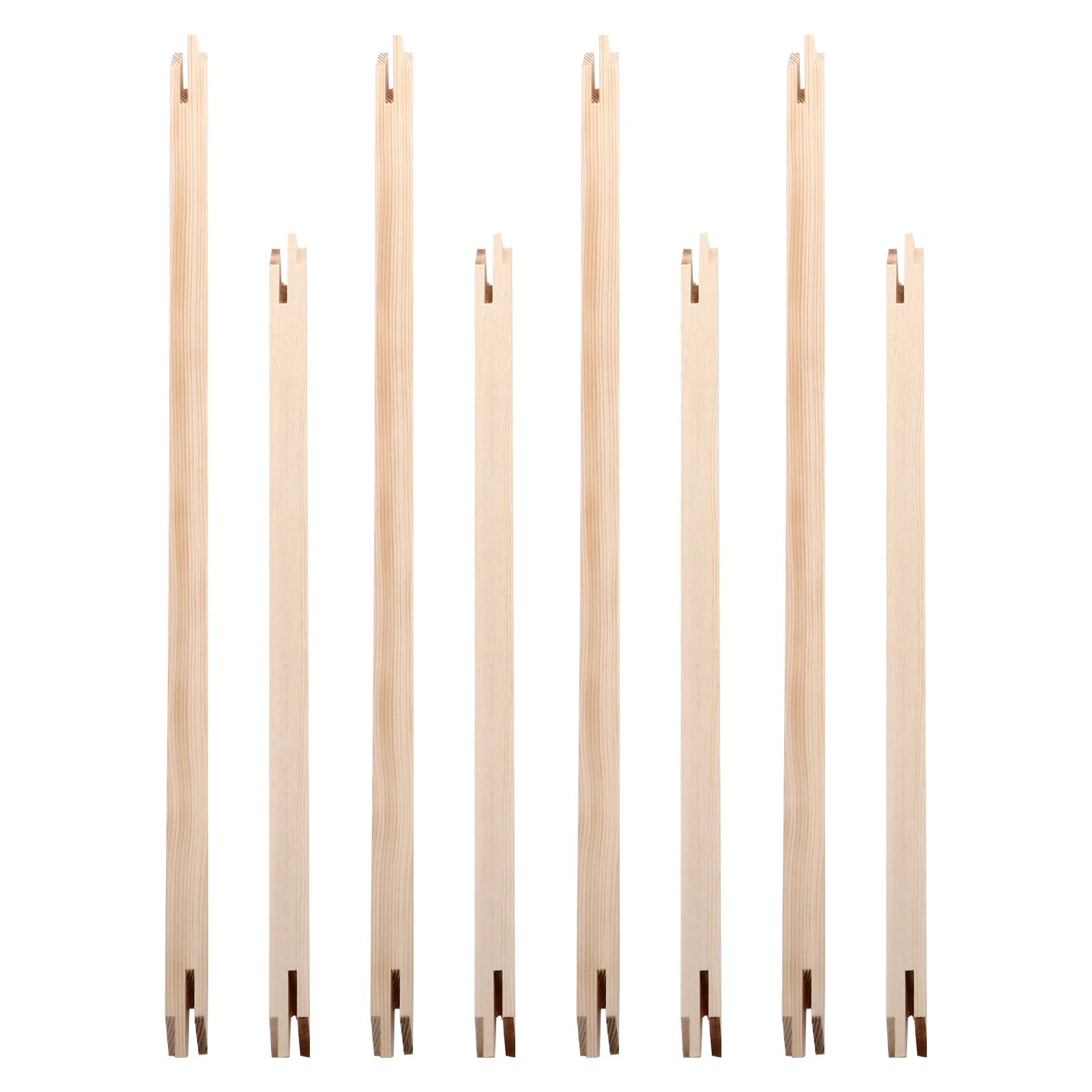 

8pcs Solid Wood Inner Strips DIY Canvas Stretcher Bars Kit Premium Wood Durable Elegant Square Shape Photo Display Oil Painting
