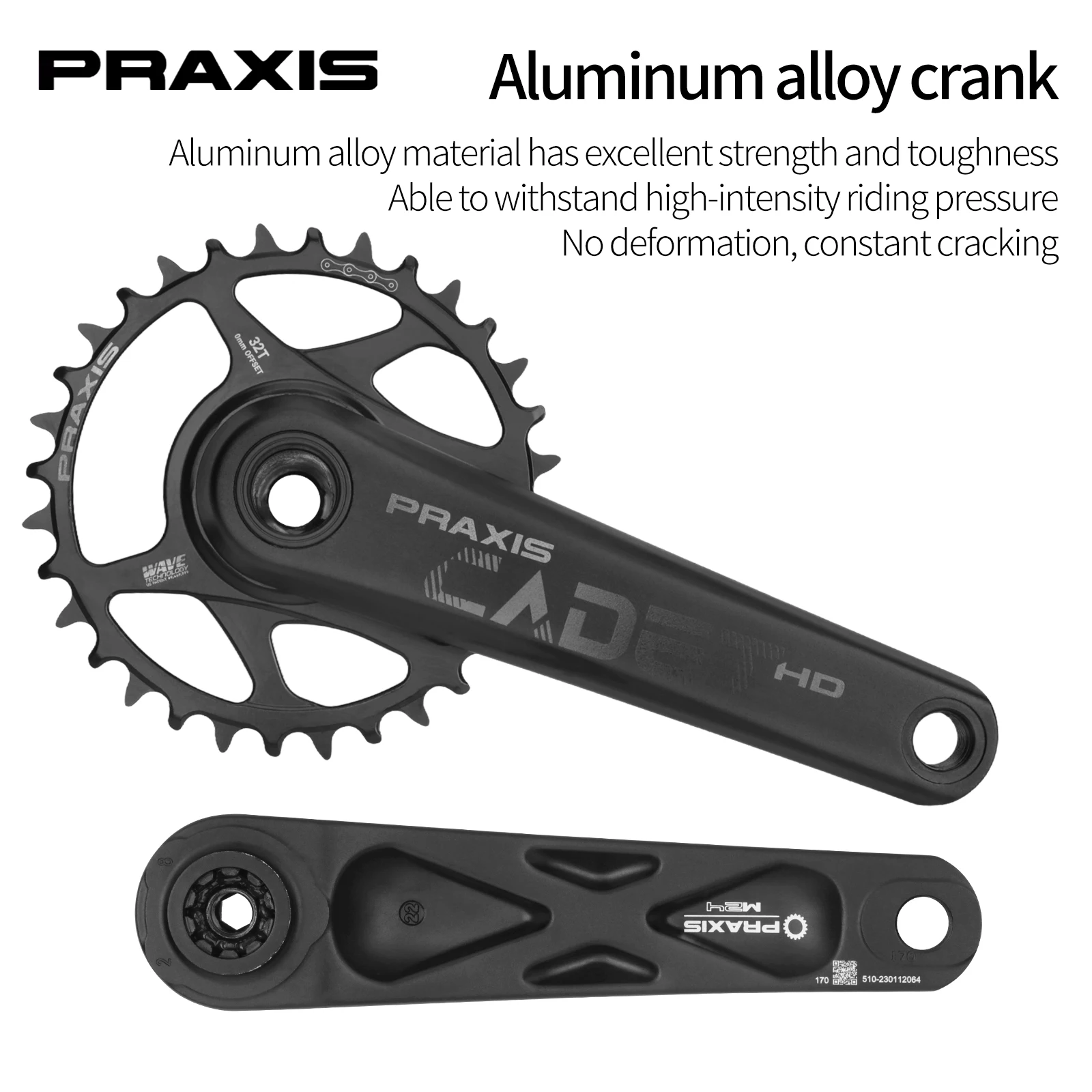 PRAXIS Mtb クランク 165mm/170mm/175mm CADET G2/DM/DH 30T/32T
