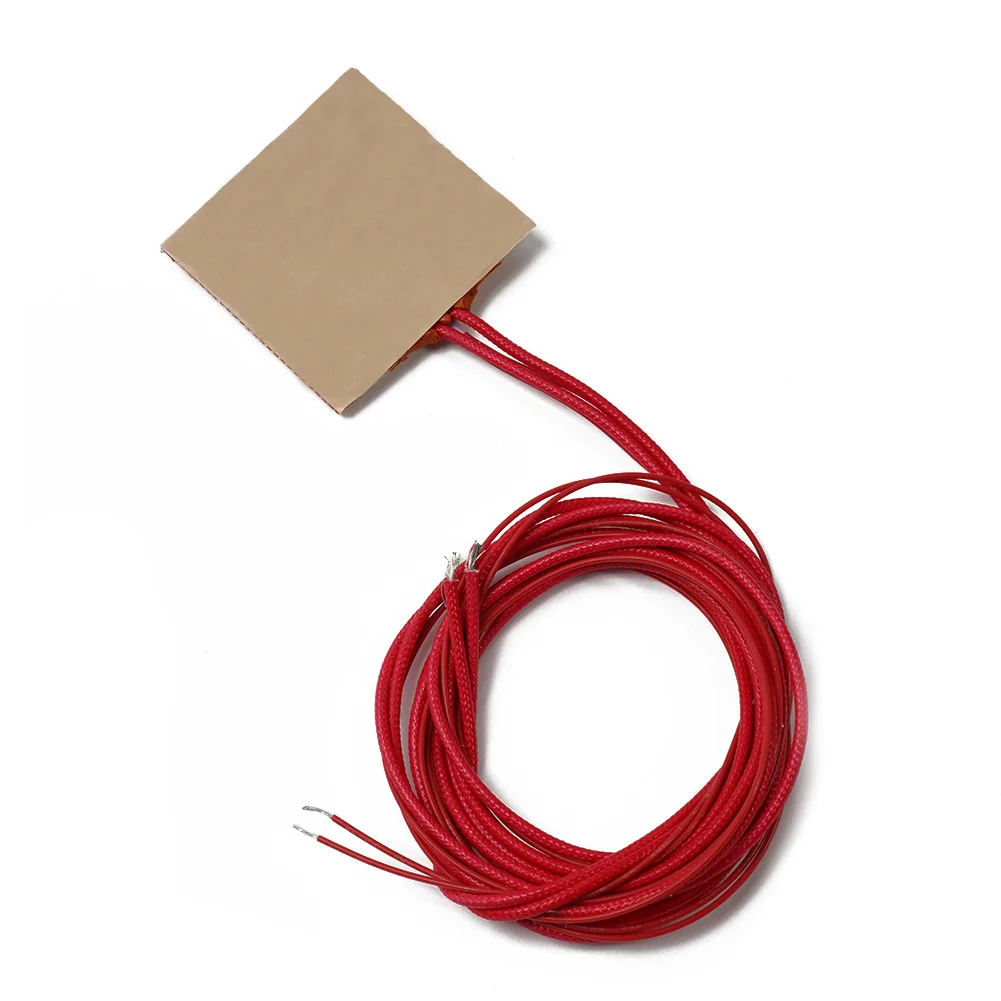 Silicone Heater Pad for Printer Heated Bed 12V 10W Features Quick Heating and Stable Function with Tape for Mounting