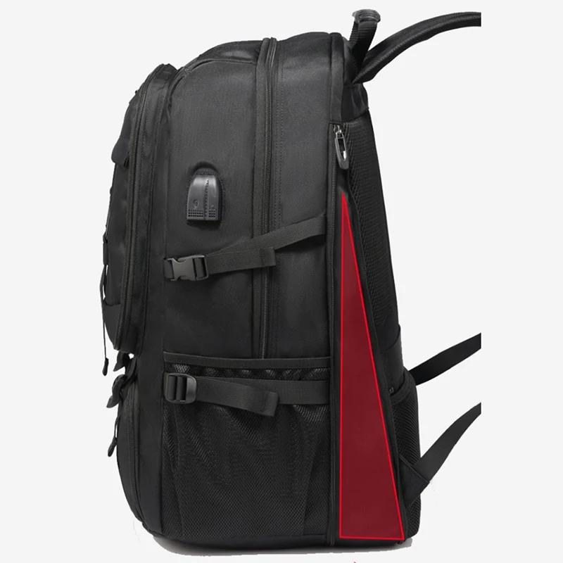 Mochila de viagem grande para homens, bolsa de negócios casual, compartimento separado para sapatos, esportes ao ar livre, impermeável, mochilas de armazenamento, 50L, 80L