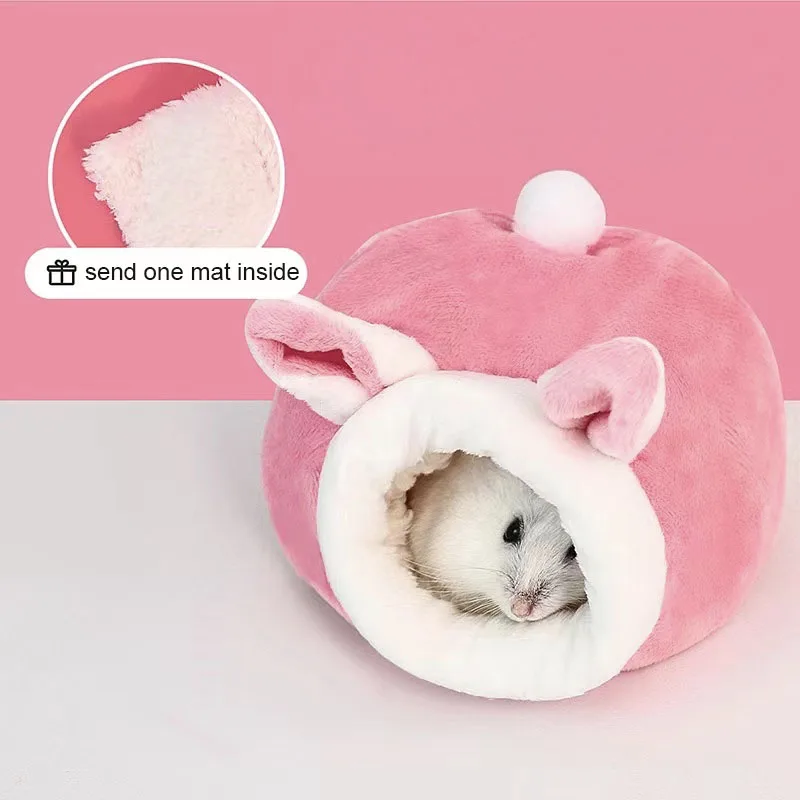 Hamster Baumwolle Nest Haustier Warme Winter Liefert Winter Schlafsack Haus Kleine Fossa Gold Seide Bär Haus Maus Nest Schlafen Käfig – Detail 4