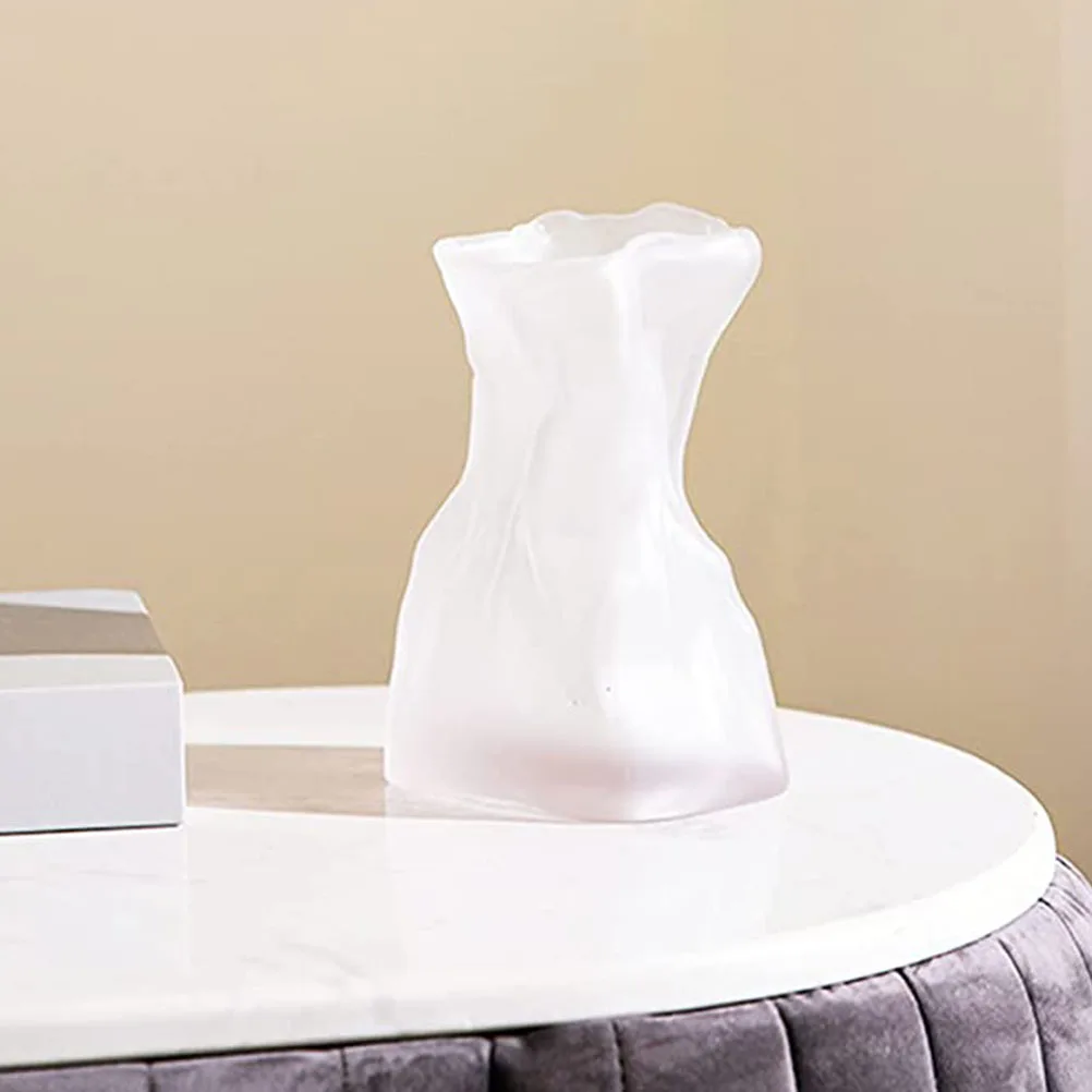 

Glass Flower Vase Irregular Shape Clear Simple Style for Home Decoration Desk Centerpiece Vase for Dried Branches Simulation