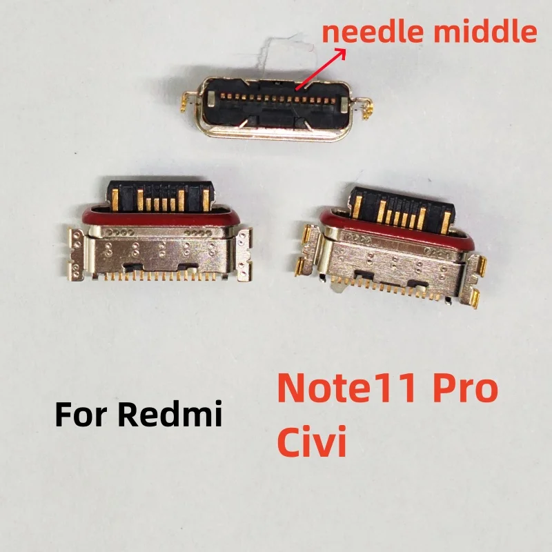 10Pcs/Lot For Xiaomi Redmi Note 13 12 11 11E 11T Pro Plus 4G 5G USB Charging Port Dock Socket Plug Charger Connector