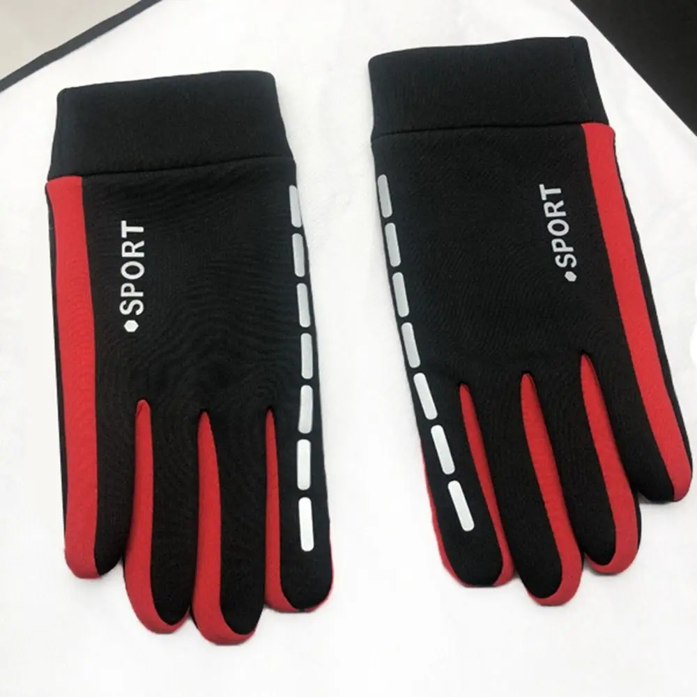 Moda quente luvas de inverno luva impermeável à prova de vento luvas de dedo cheio touchscreen antiderrapante luvas de ciclismo esportes