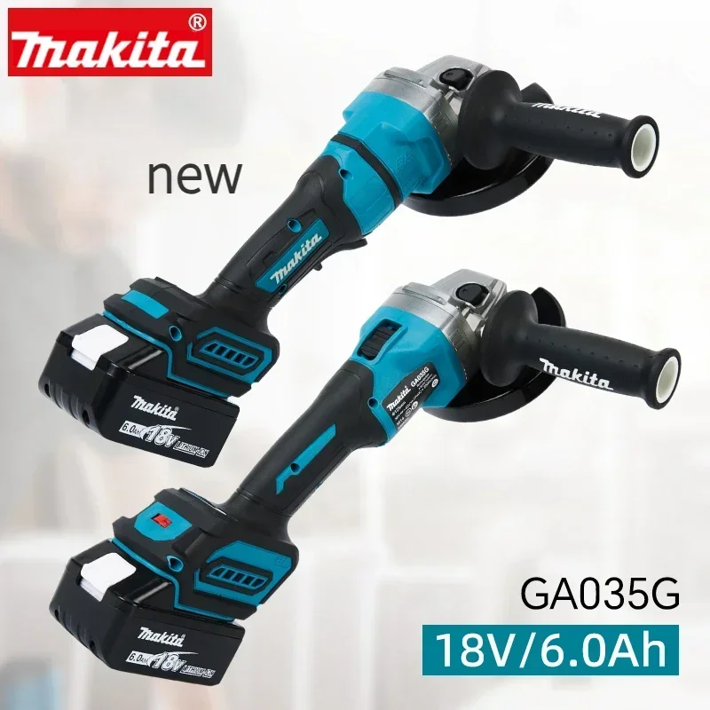 Makita New High-power Charging Angle Grinder GA035G Lithium Electric Grinding Brushless Large Grinding Machine Cutting Machine