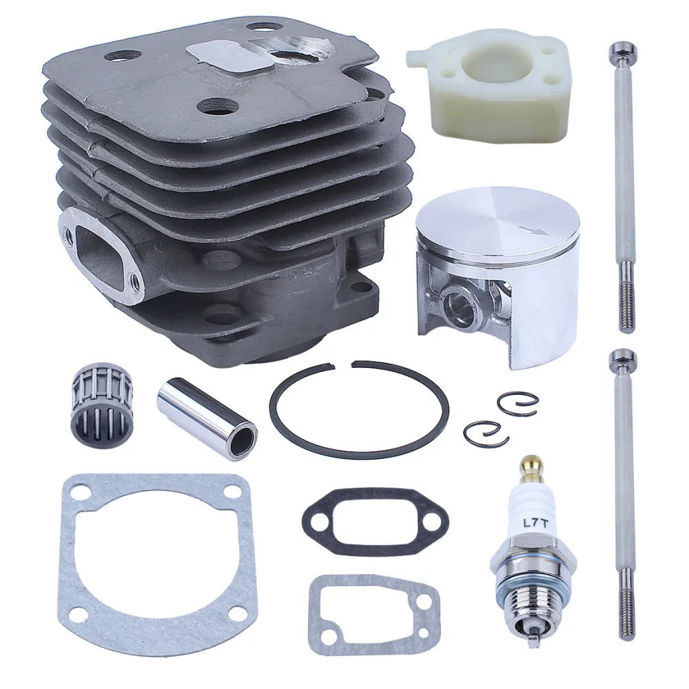 Bore 52mm Cylinder Piston Kit Muffler Gasket For Jonsered 630 630 Super Chainsaw