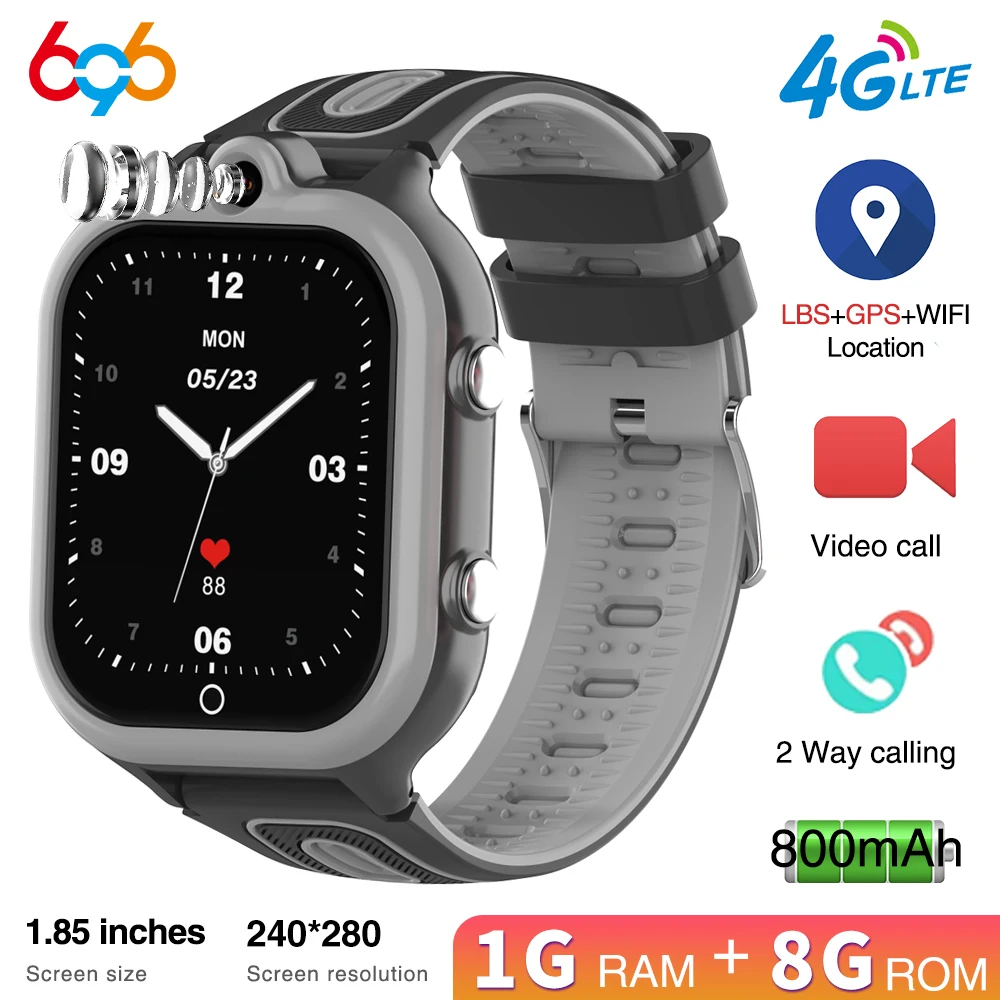 

4G Smart Watches Kids GPS WIFI LBS Video Call SOS Waterproof 800mAh Child Smartwatch Camera Monitor Tracker Location Phone Watch