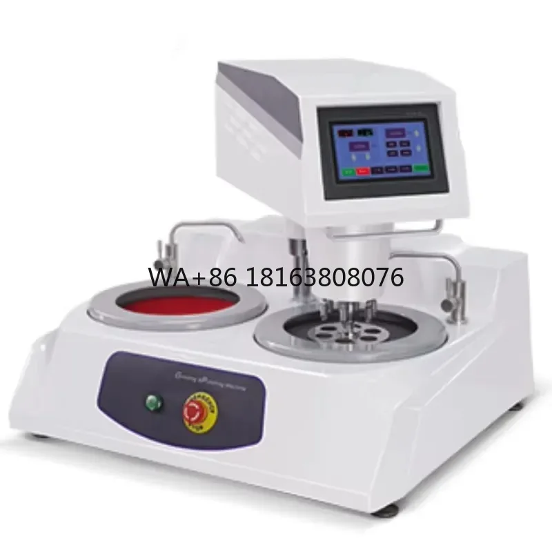 International Standards Automatic Metallographic Sample Grinding and Polishing Machine With Dual Disc