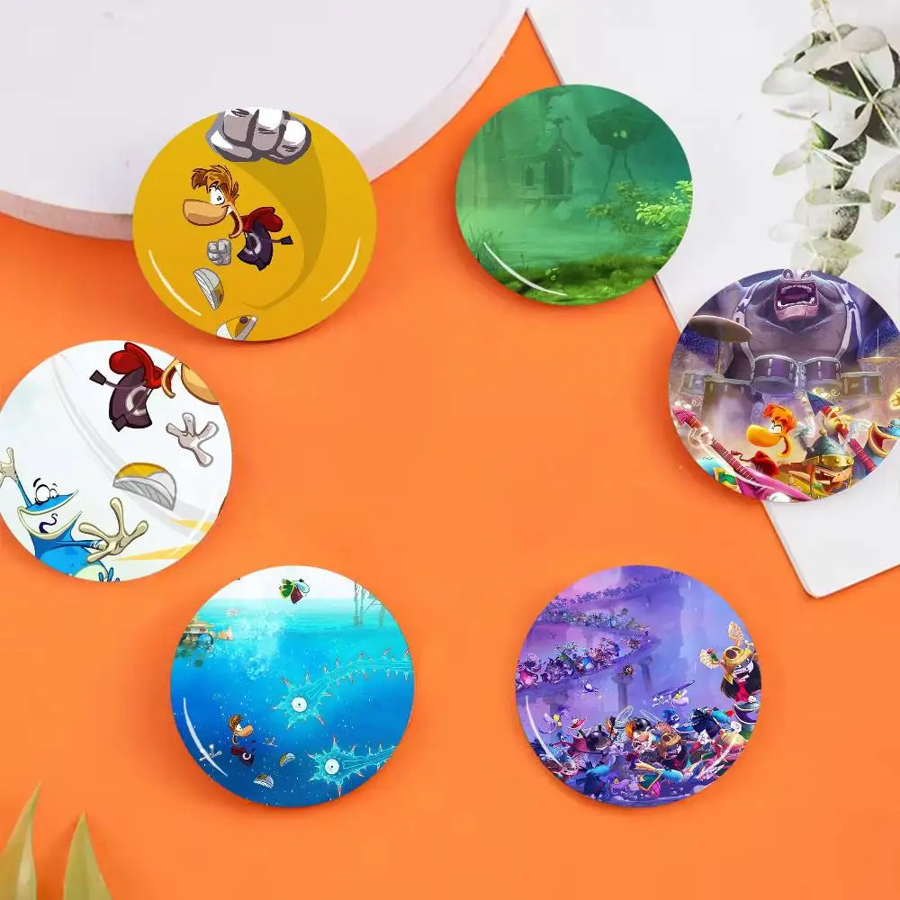 Rayman L-Legends Cartoon Platform Adventure Game 25 32 44 5875mm Round Badges Brooches Lapel Pins Fashion Accessory Holiday Gift