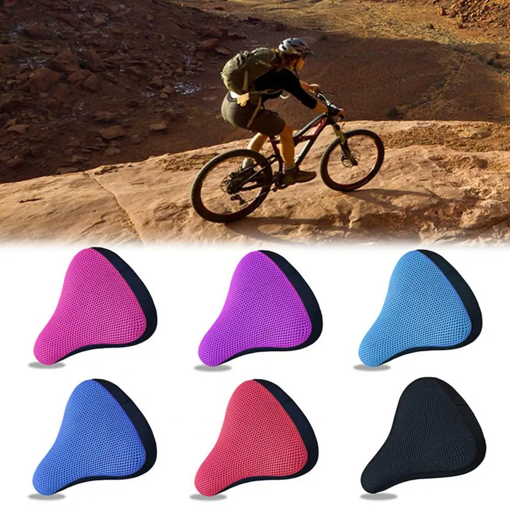 Bike Saddle Cover Honeycomb Design Bike Seat Cover Lightweight Full Wrap  Comfy High Strength Bike Cushion Cover