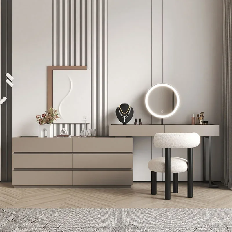 Cosmetic Modern Luxury Dressers Nordic Office Mirror Bathroom Vanity Dressers Standing Meubles De Chambre Home Furniture HDH