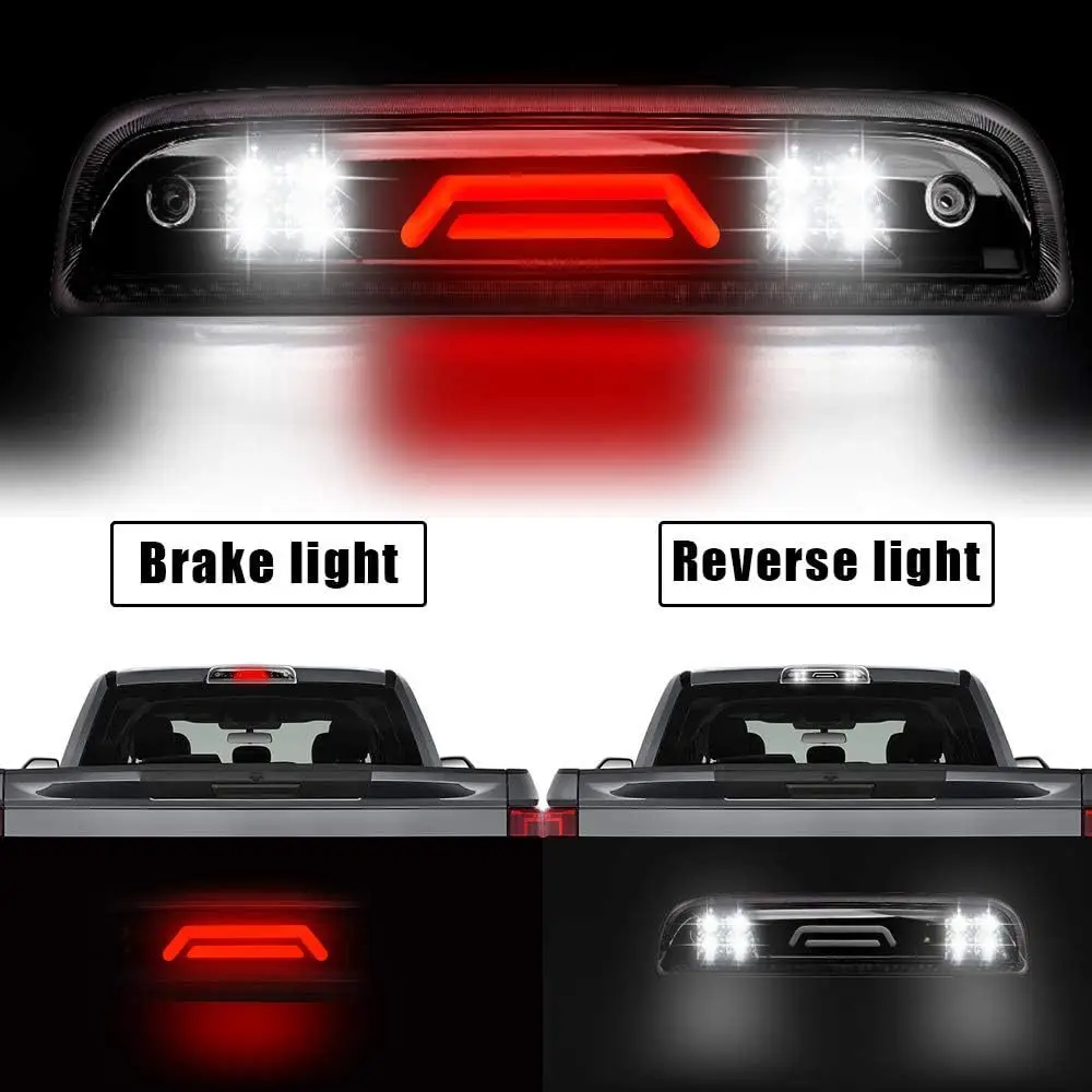 

Red Led Third Brake Light Strobe Rear Center High Mount Stop Lamp For Chevy Silverado GMC Sierra 1500 2500HD 3500HD 2014-2018