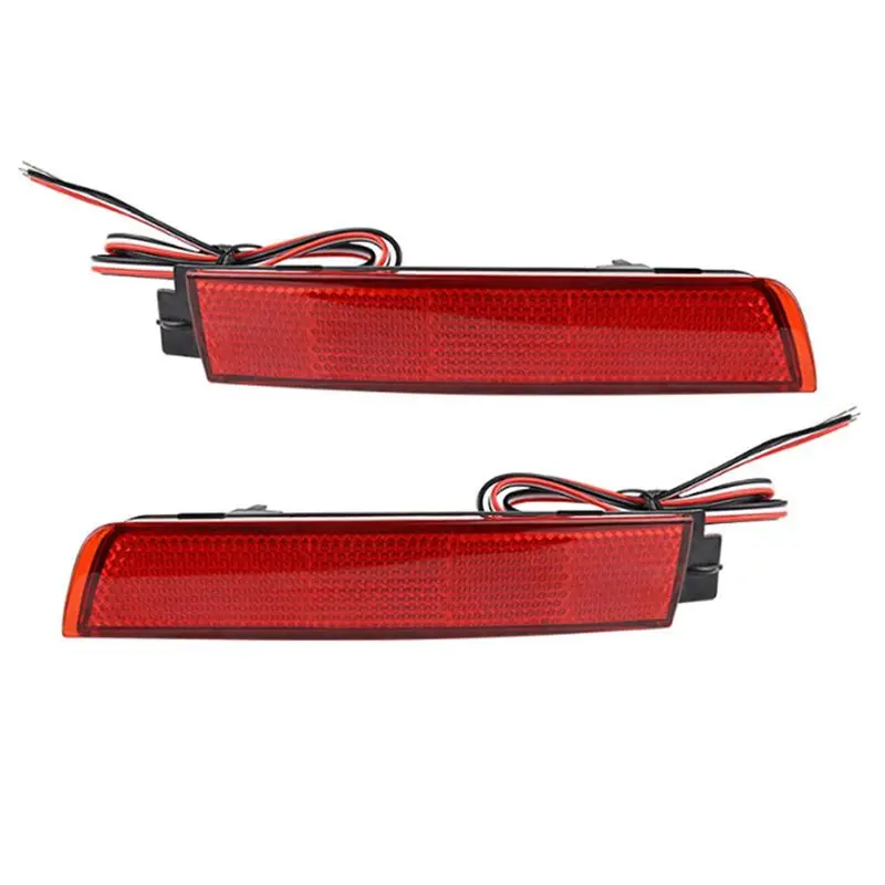 Car Rear Bumper LED Tail Brake Light Reflector Light Red Lens Replacement For Nissan Juke/Murano/Infiniti FX35 FX37 FX50