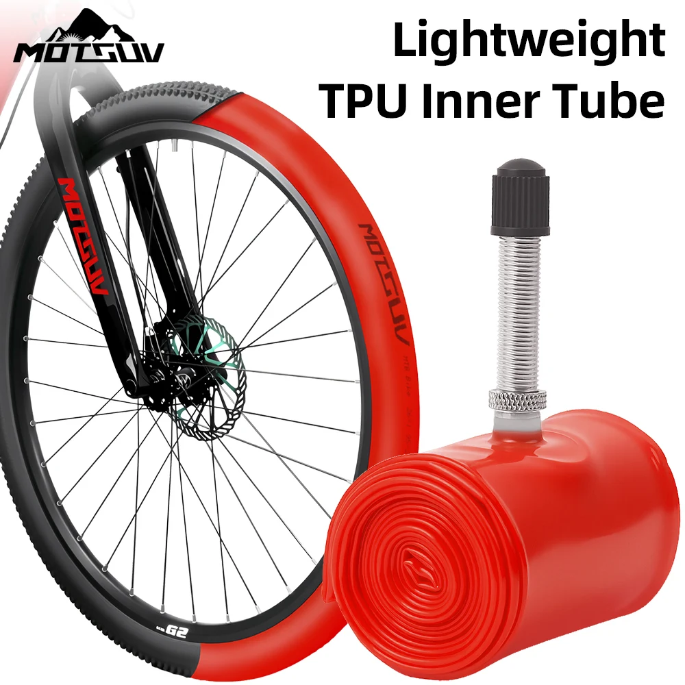 الأنبوب الداخلي للدراجة الجبلية 26/27.5/29 بوصة من سبائك الألومنيوم على الطراز الأمريكي فوهة هواء خفيفة للغاية ملحقات إطار دراجة من البولي يوريثان #1