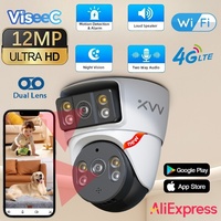 Xiaovv 8MP BQ3 WiFi House Security Camera CCTV With Dual Lens Dual Screen 360 Degree PTZ AI Humanoid Detection Motion Tracking