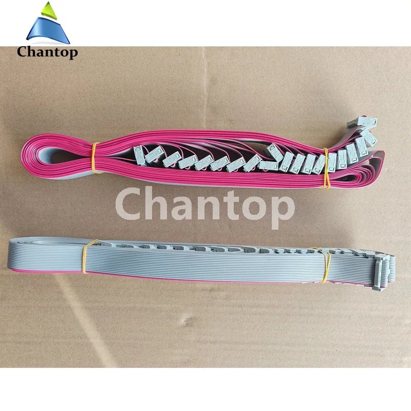 10pcs/lot 60cm 140cm Length Flat Cable 16p 2.54mm Pitch Extension Flat Grey Ribbon Cable Data Cable For LED Display Sign - view 4