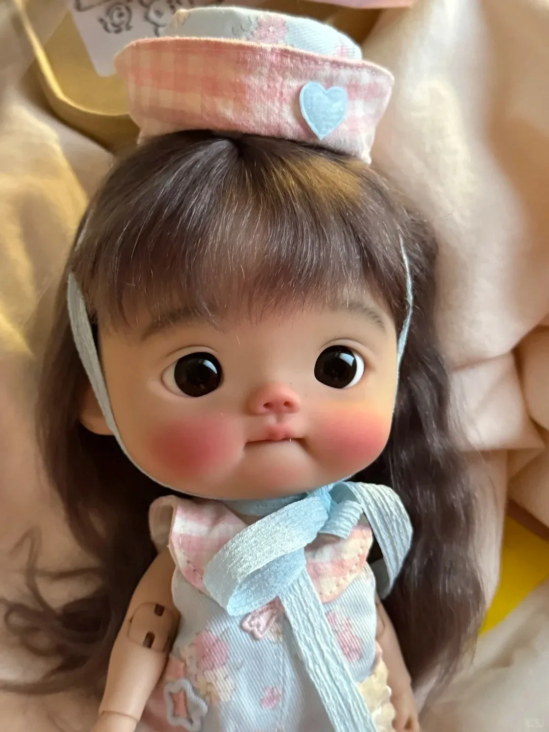 Boneca 1/6 diandian bjd resina diandi qbaby sorriso bao huhu corpo de peixe grande blythe ob11 acgn resina animal bodymold