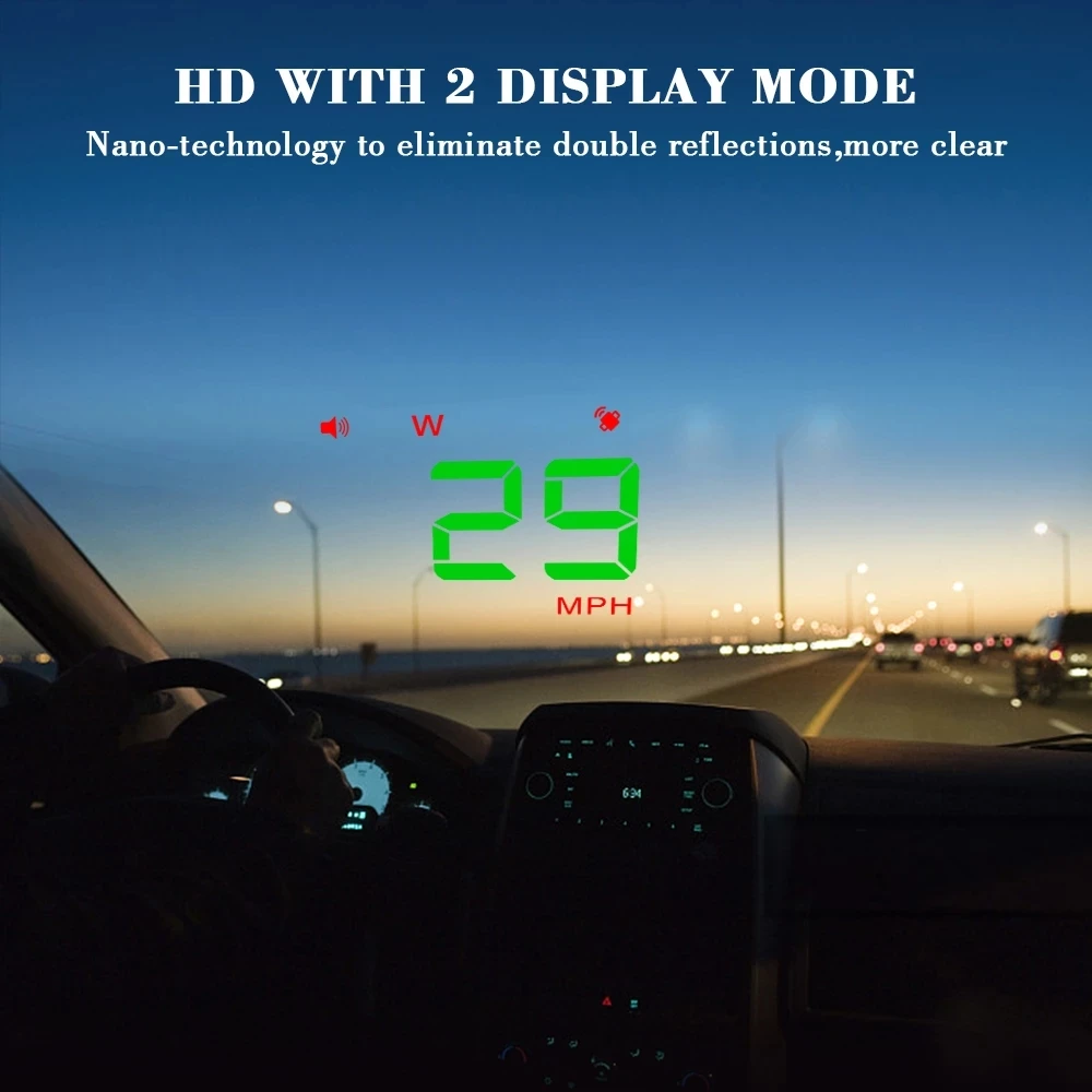 GPS Speedometer Speed Head Up Display Universal Car HUD / A5 Digital Over Speed Alert/ Windshield projection / Auto Navigation