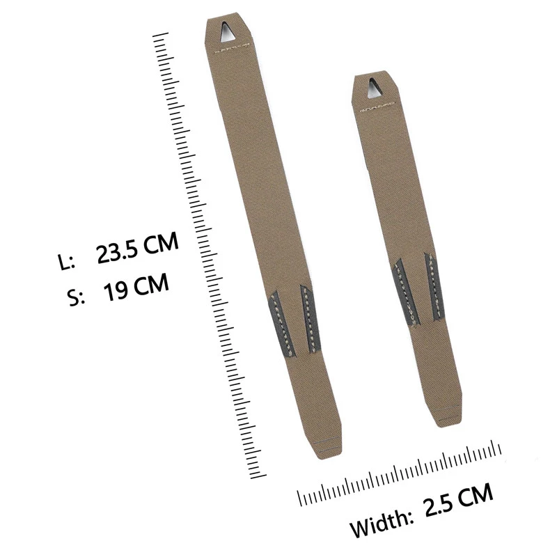 Système Molle d'Extérieur Court/Long, Clips de Malice à Dégagement Rapide, Sangle Universelle pour Poudres Flashbang de 9mm, 2 Pièces