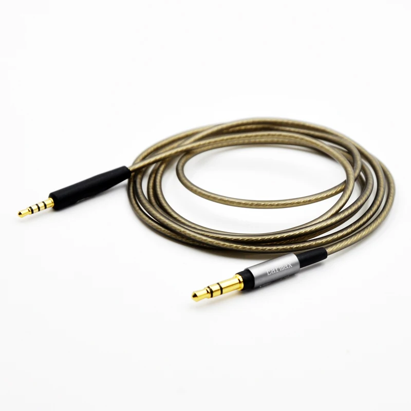 Cabo de áudio banhado a prata para bose soundtrue/soundlink around-ear ae ii on-ear oe2/oe2i fones de ouvido