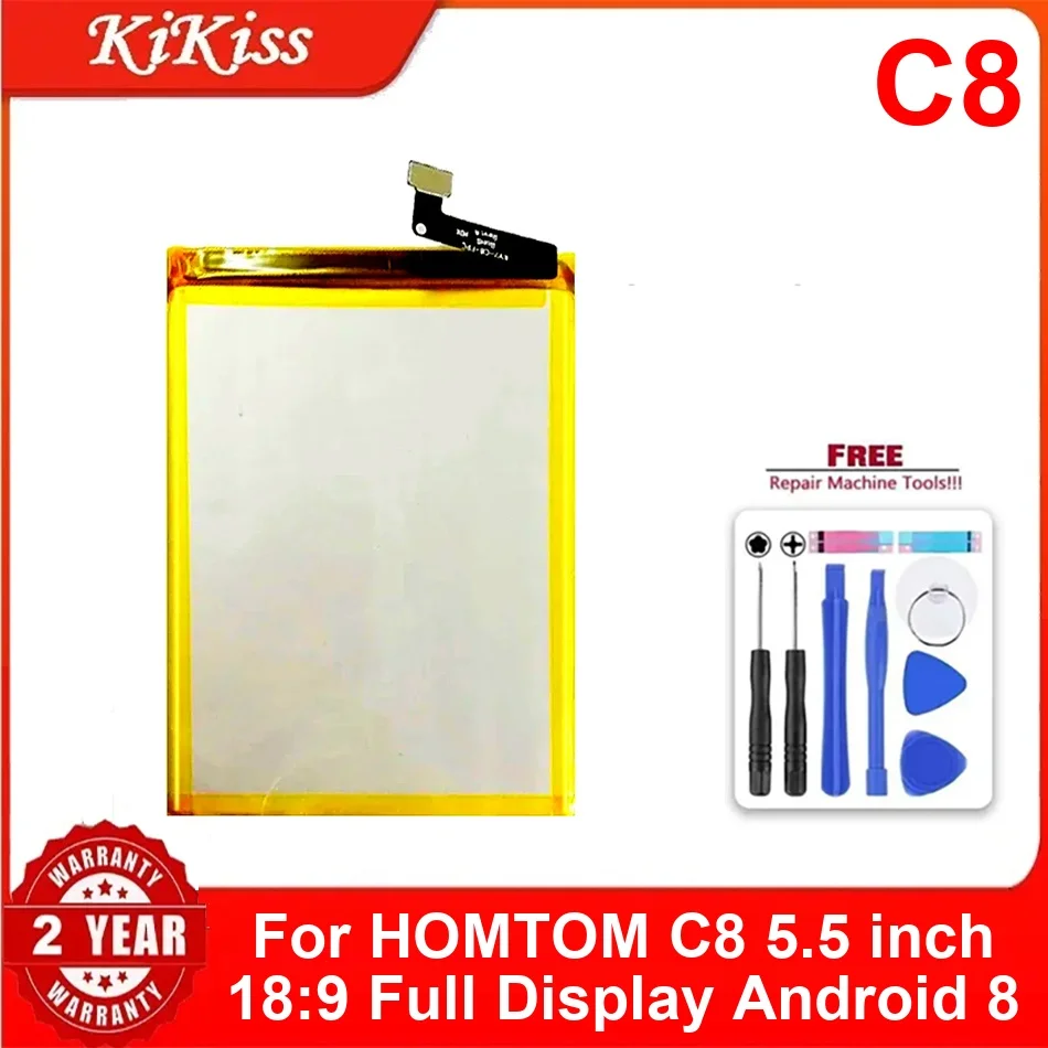 

3000 мАч C8 аккумулятор мобильного телефона для Homtom 5,5 дюймов 18:9 полный дисплей Android 8 прочная замена