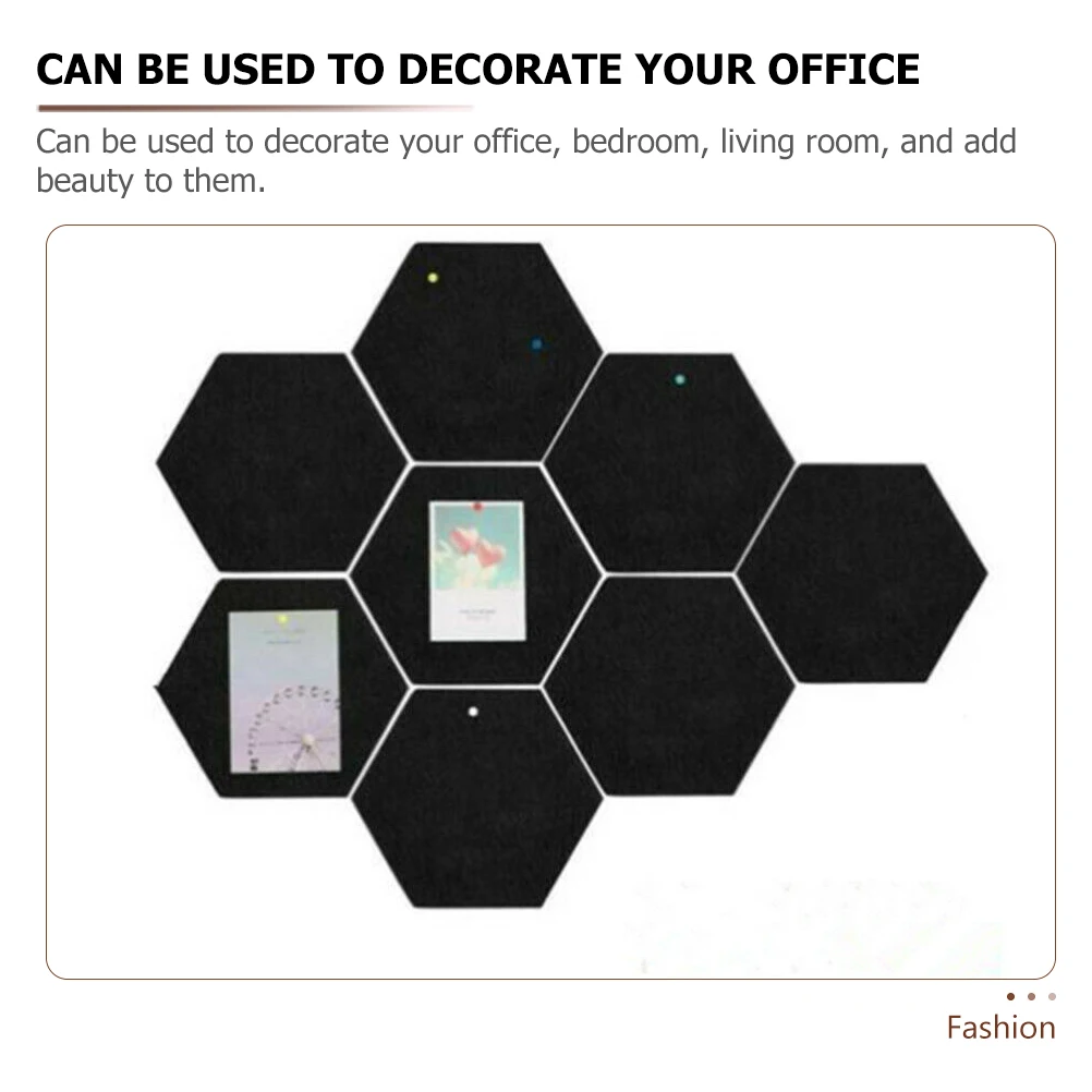 

12pcs Hexagon Wall Panels Felt Sound Insulation Boards Acoustic Panels Soundproof Decorative Decals Noise Reduction For Home
