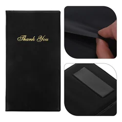 Restaurant Supplies Check Card Board Menu Holding Book Server Note Pads Wallet 2550X1400X100CM Order Guest Black