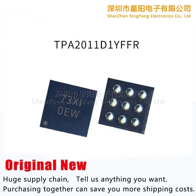 Original TPA2011D1YFFR audio amplifier IC chips