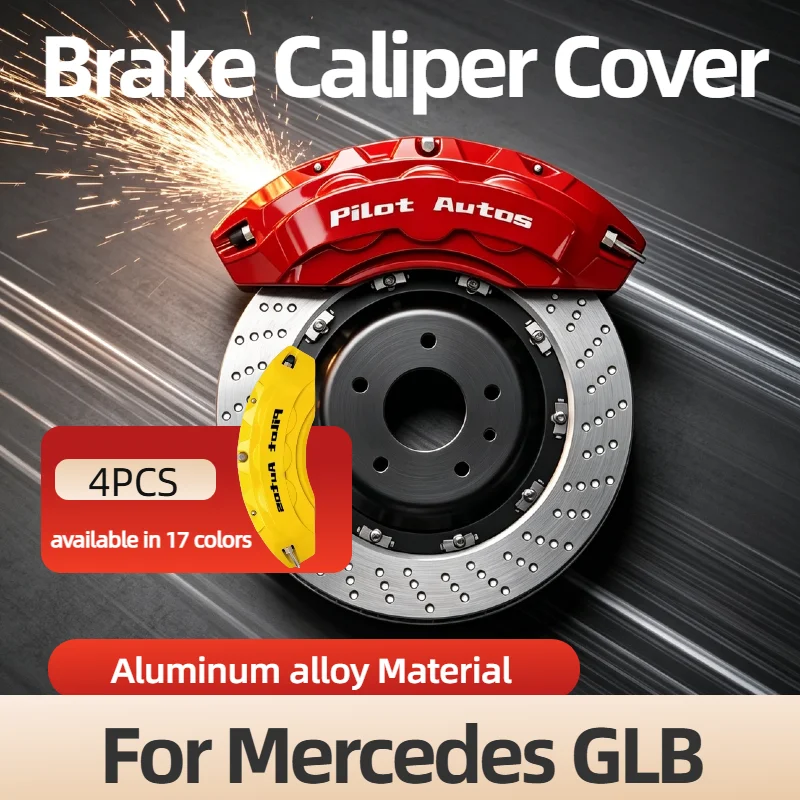 Car Brake Caliper Cover Wheel Decoration For Mercedes GLB X247 GLB180 GLB200 GLB250 GLB250e GLB350 GLB220d 4MATIC 2.0T 1.3T