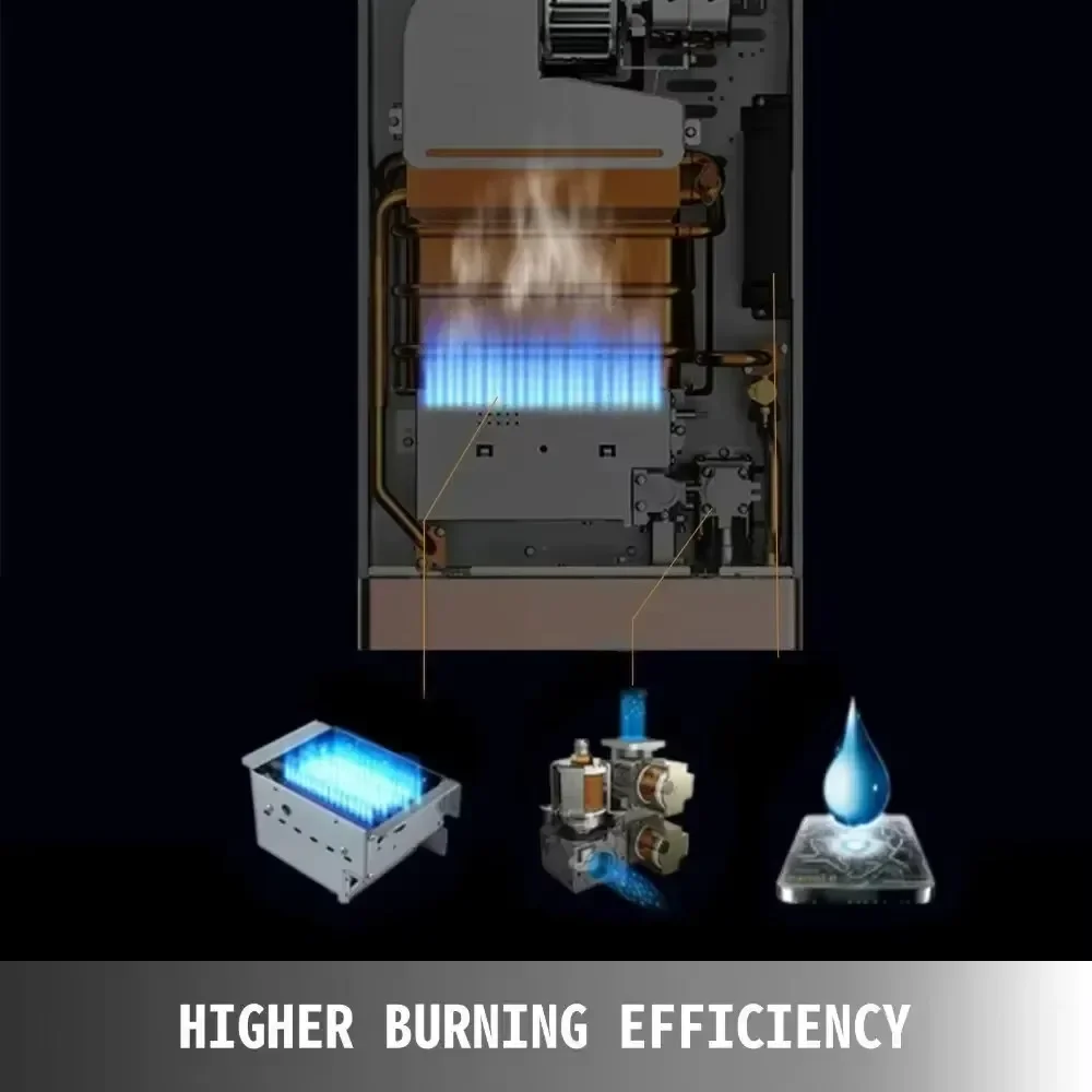 Sihao LPG سخان الماء الساخن 6L 8L 10L 12L 16L 18L LPG المحمولة لحظة المسال البترولية سخان مياه يعمل بالغاز Tankless المرجل عدة