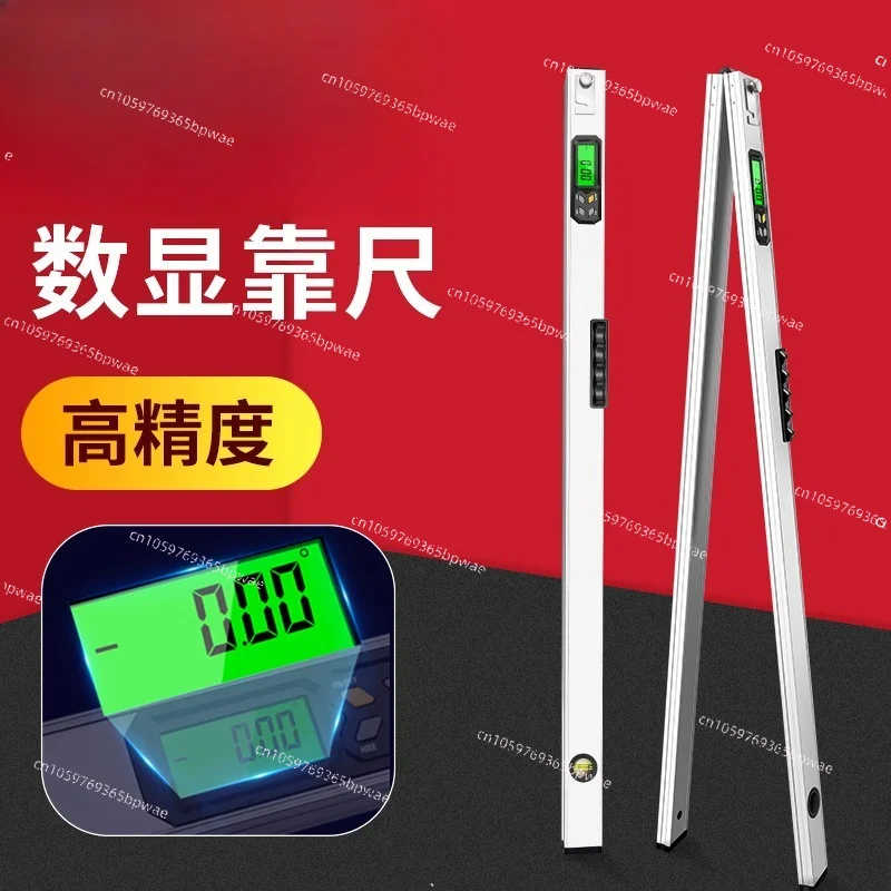 2m Digital Electronic Folding Level – High-Precision Aluminum Alloy Ruler with Magnetic Base & Real-Time Angle Display