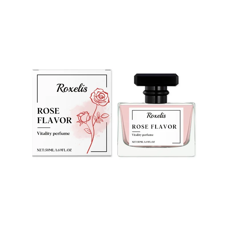 Roxelis Rose Charm Perfume Rose-scented, gentle ingredients, naturally fresh, long-lasting fragrance, elegant everyday perfume