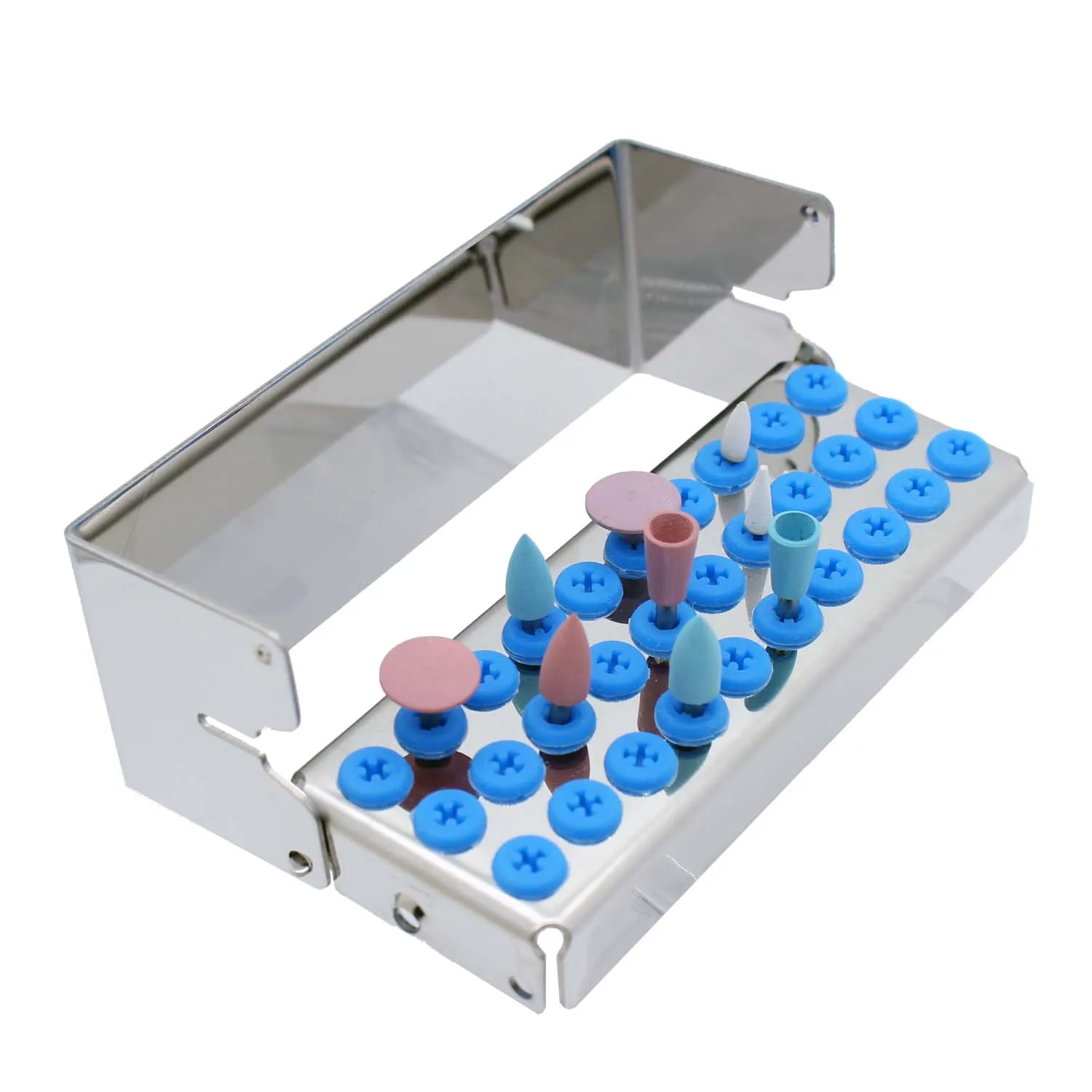 

Dental Stainless Steel Holder 30 Autoclave Sterilizer Case Burs Autoclave Sterilizer Case Endo File For Oral Care Tools