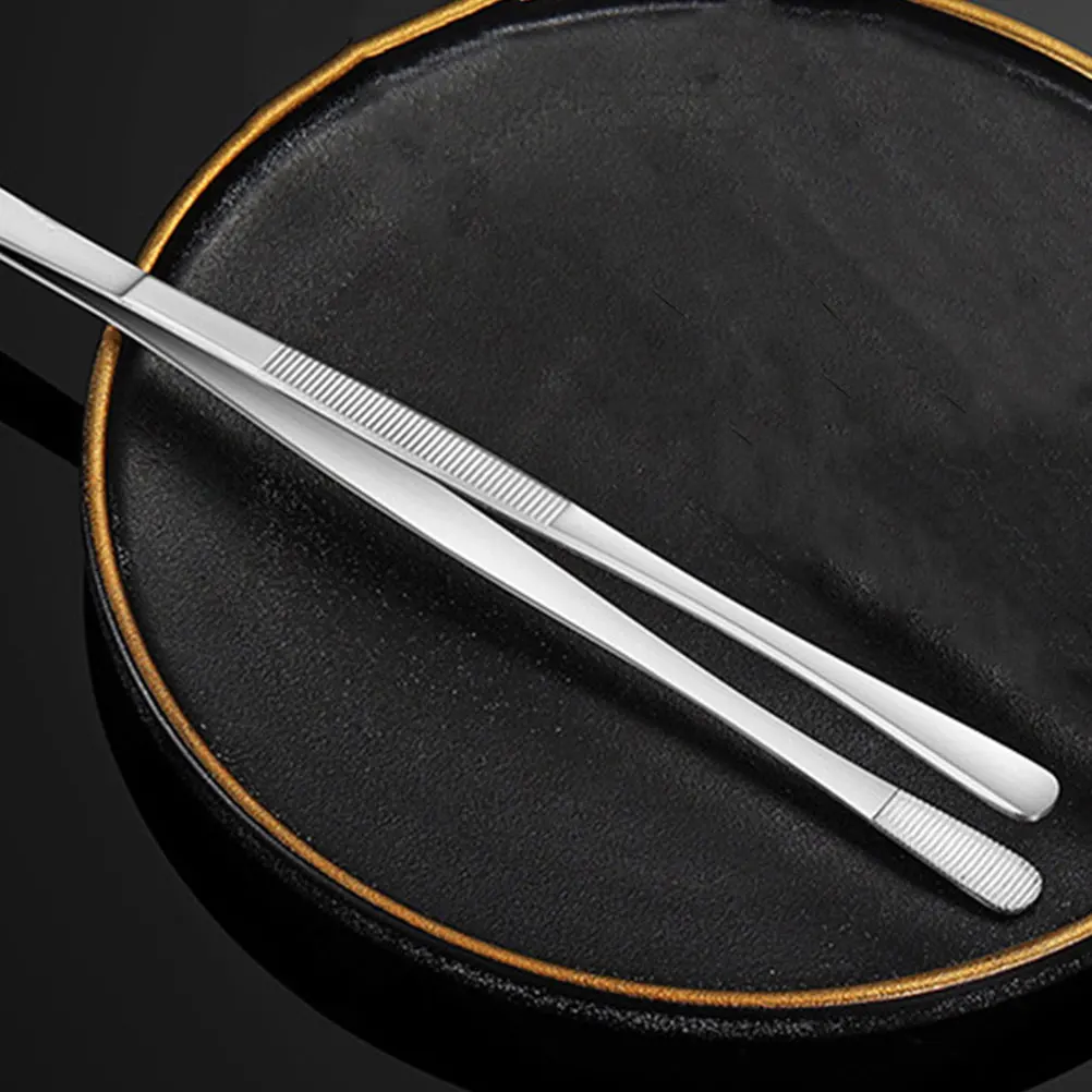 

Bread Tongs Stainless Steel Large Cooking Tool Grilling Sandwiches Easy Clean Multi Functional Kitchen Utensil Metal