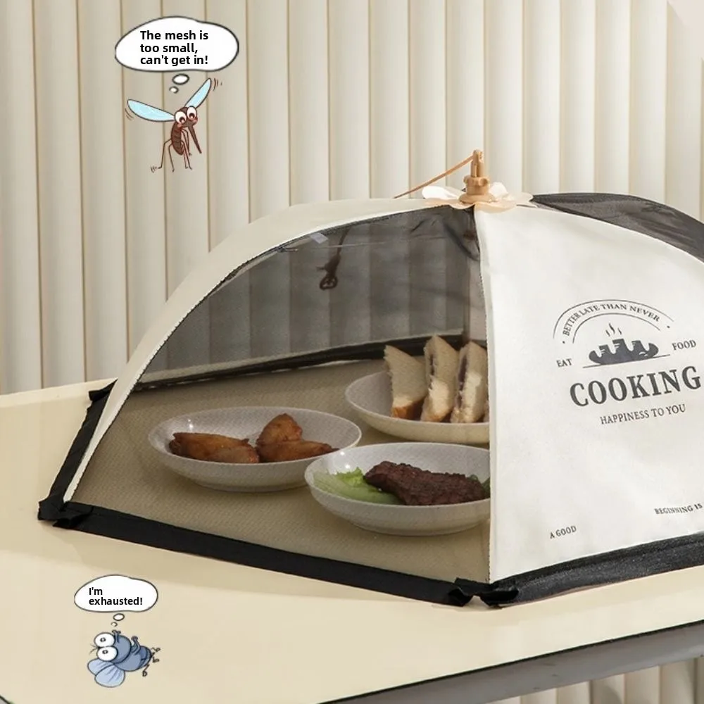 Kitchen Gadgets Foldable Mesh Food Cover Breathable Anti-Mosquito Vegetable Umbrella Insect-proof Anti-Flies Food Tent Camping