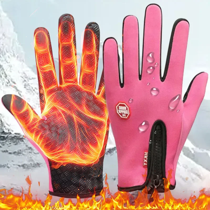 

For Men and Women Winter Biker Touchscreen Gloves Short Warm Gloves Outdoor Mountaineering Fishing Running Unisex Sports Gloves