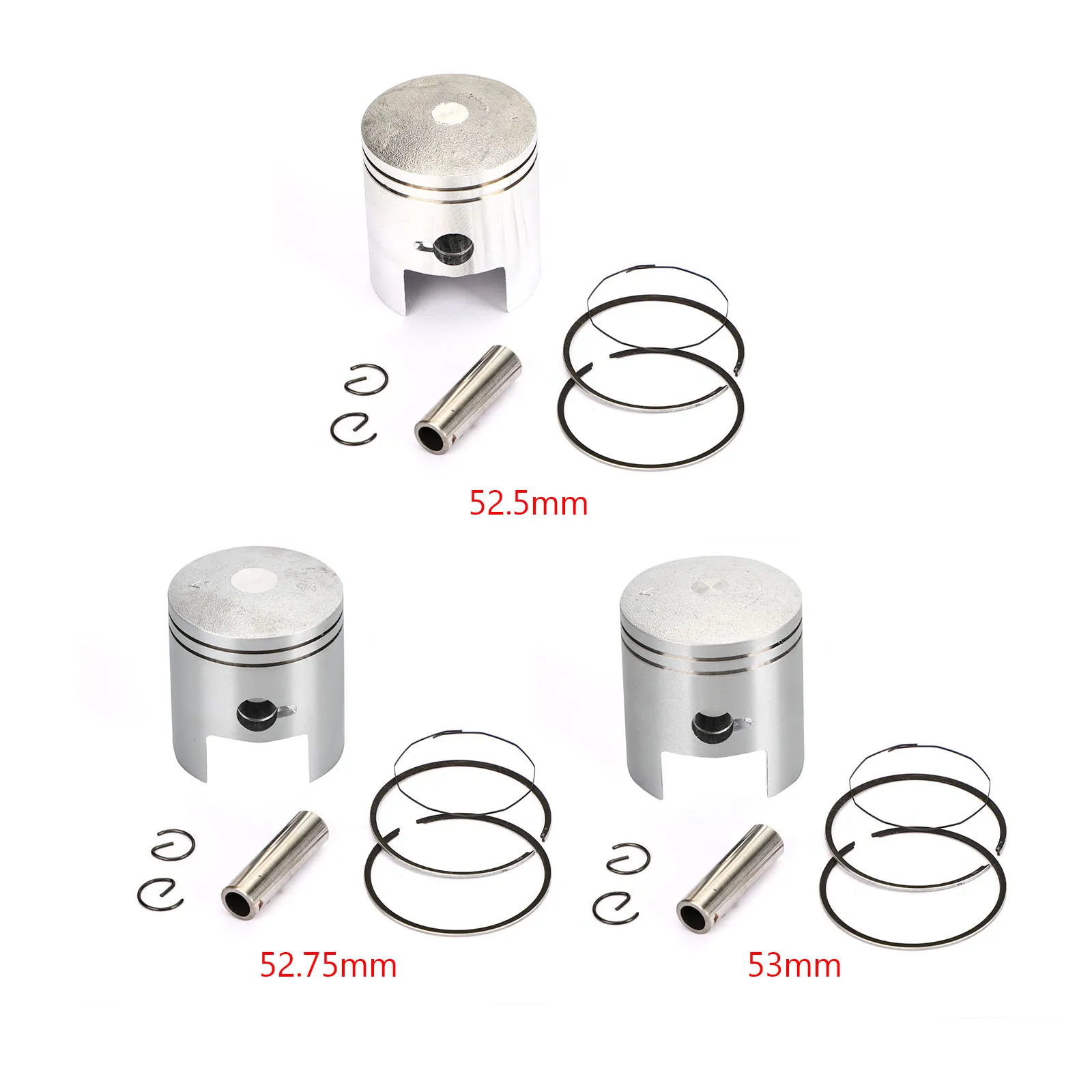 Artudatech Piston Kit & Rings Set Fit For Suzuki AH AG 100 Address V100 1991 - 2000 12100-41D00-050 Motor Parts