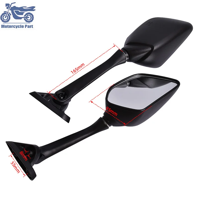 

Motorcycle Rearview Side Mirrors Screw Rear View Mirrors HD Anti-fall Folding Long Handle For YAMAHA YZF-R5 YZF-R3 YZF-R15 R5 R3