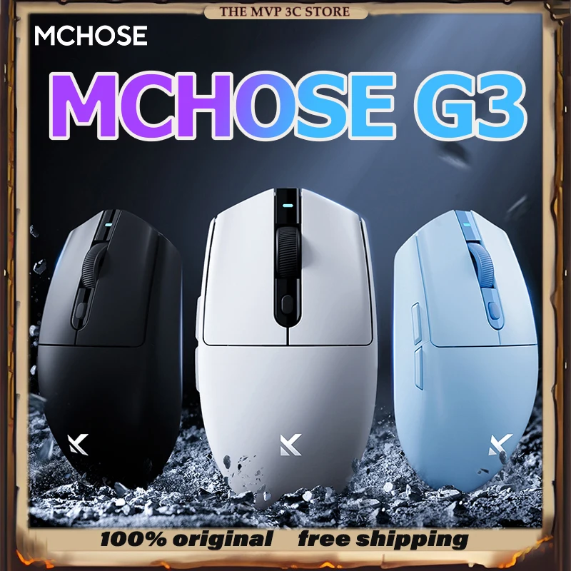 MCHOSE G3 series customized Gaming mouse Ergonomic Paw3395 G3 PRO G3 ULTRA PC Accessories Lightweight Office mouse laptop Gift