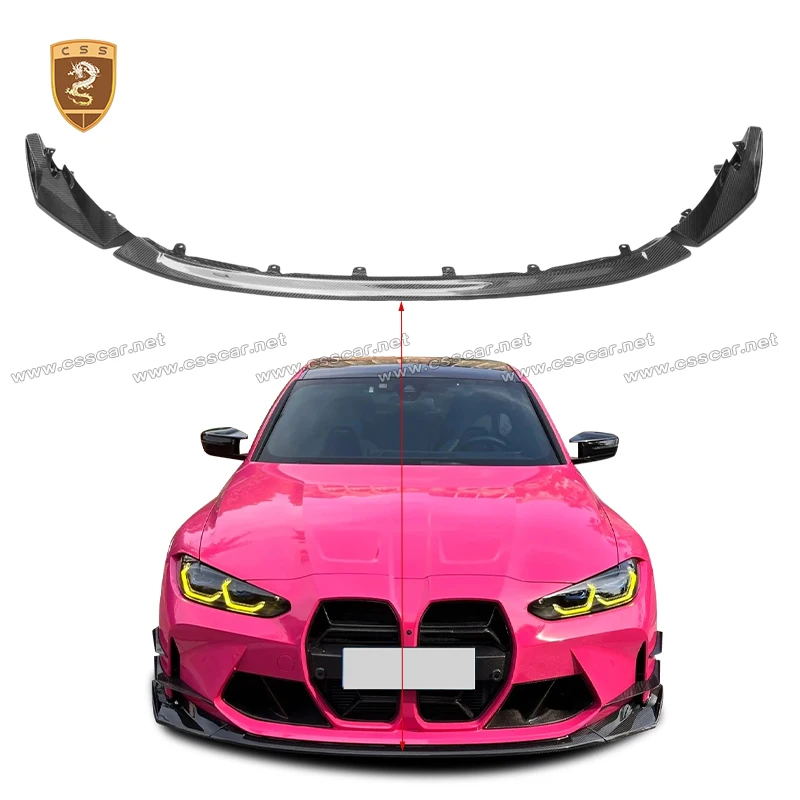

CSS НОВЫЙ сухой автомобильный бампер из углеродного волокна, угол разделителя для BMW M4 G82 G83 CSL, стиль, передняя губа, боковые вентиляционные отверстия, комплект декоративной крышки