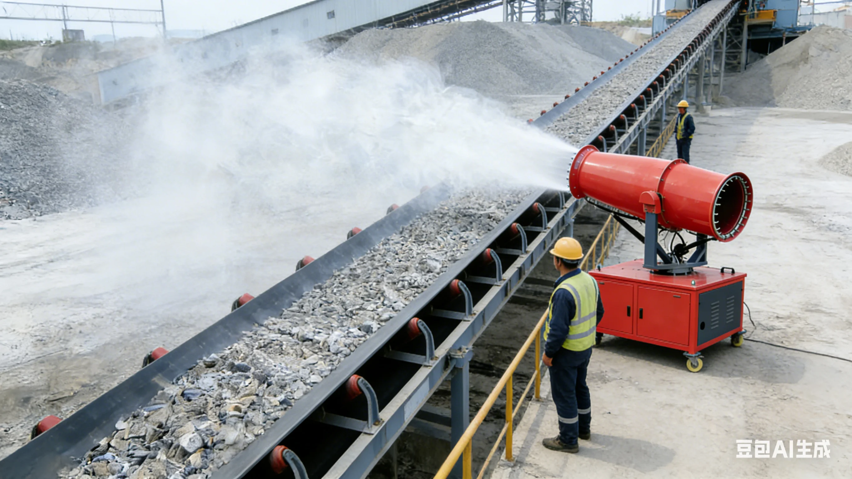 80 Meters High-Pressure Metal Water Mist Cannon Machine Fog Cannon with Long-range Sprayer Machine