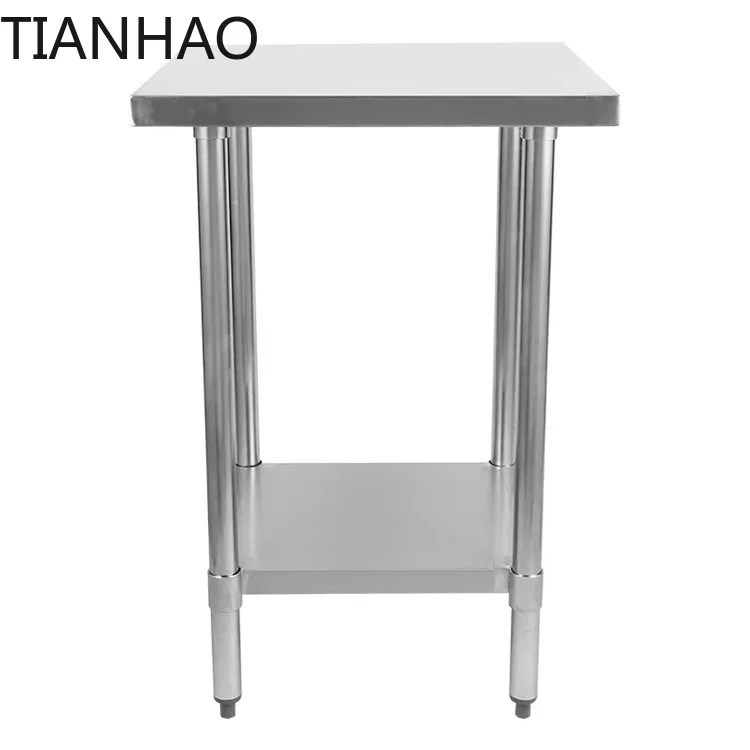 Stainless Steel Workbench Worktable Dust-Free Laboratory Workshop Workstation Cafeteria Table Multi-Functional Workstation