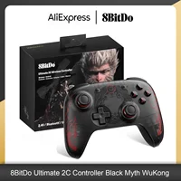 8BitDo Ultimate 2C controlador de juego con cable Gamepad inalámbrico mito negro WuKong con Joystick de efecto Hall para Windows 10/11 Android