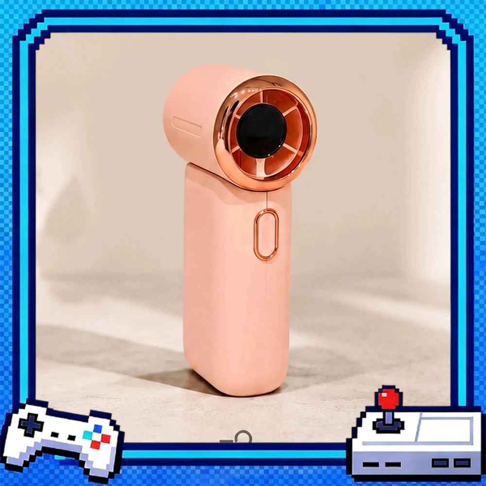 VNEEDTUTU MINI Handheld Small Fan High Speed Motor With Strong Wind Power Handheld Fan 100 Th Gear Wind Power Free Adjustment